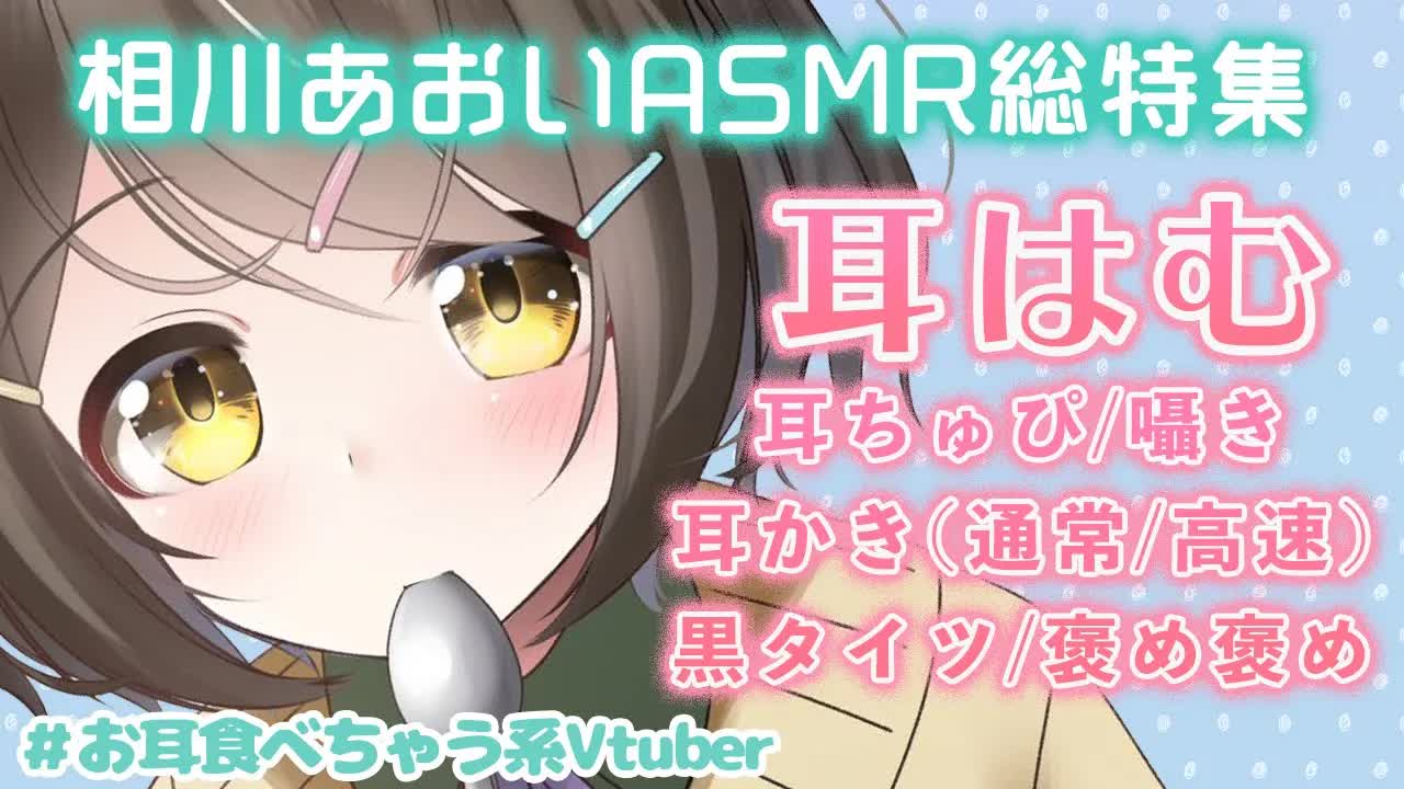 【ASMR総特集】あなたの好きな相川あおいが見つかる❤️耳はむ/耳ちゅぴ/囁き🍀耳かき(通常/高速)/黒タイツ/褒め褒め【安眠/睡眠導入】