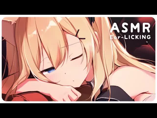 【 CN ASMR 】 耳舐め  彈舌多( ! )，睡眠導入用 💛 話語少 .