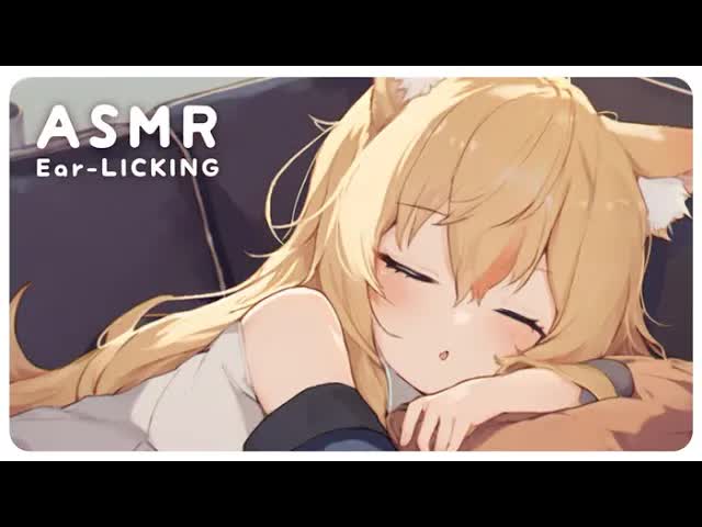 ▽ ASMR EarLicking UwUb 睡眠導入💛 海綿碳酸泡沫、親吻、tapping ..