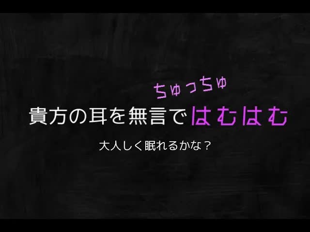 【ASMR/黒3DIO】必死にあなたのお耳をはむはむかみかみする動画【マウスサウンド】