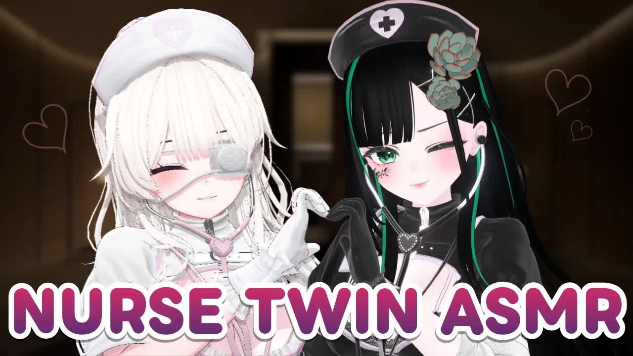 NURSE TWIN ASMR♥ [TALKING/EAR LIKING/3DIO]