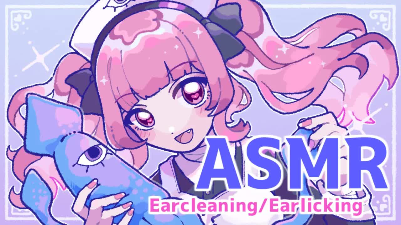 【Ear Licking】声無し白dio　閉塞感を目指した息多めの耳舐め