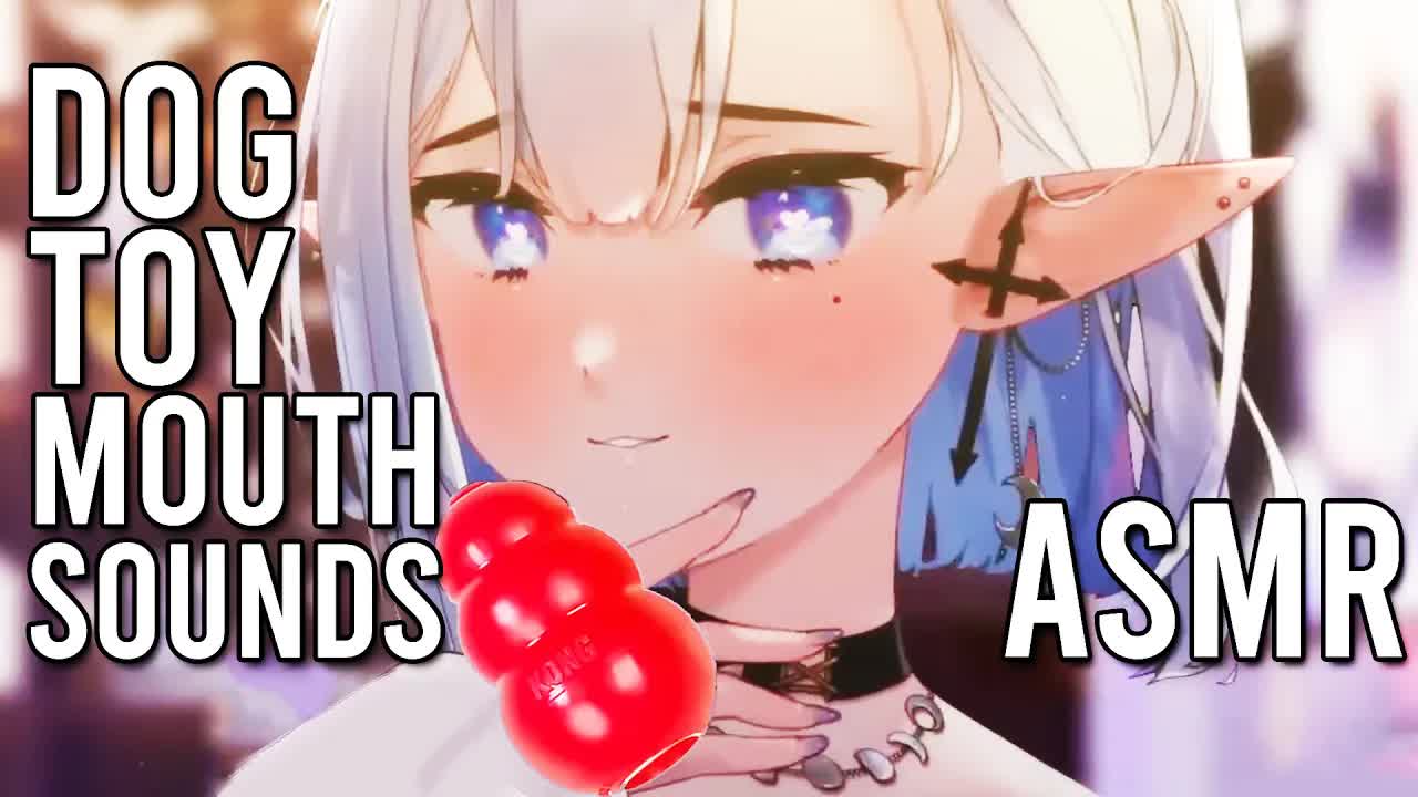 [HalO ASMR] Mouth fun with dog toy ❤️