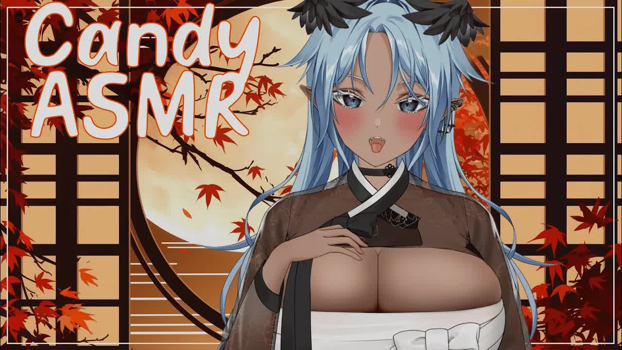 [ ASMR / 3DIO] Candy eating💙 Ear licking / Kissing / Talking 💙