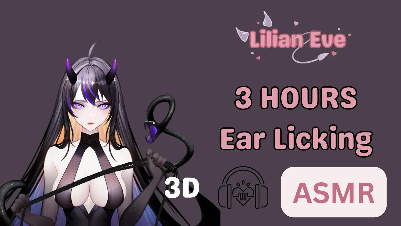 【ASMR/雑談】💜 FIRST AFFILIATE STREAM 💜 3 Hours of Intense Ear Licking and Kisses💜 3Dio VTUBER