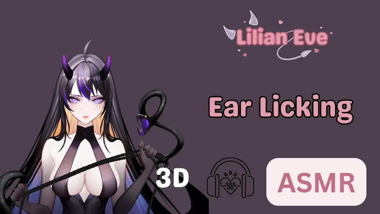 【ASMR/雑談】Intense Ear Licking and Kisses💜 3Dio VTUBER - With Extremely DOWNBAD AND LEWD CHAT!
