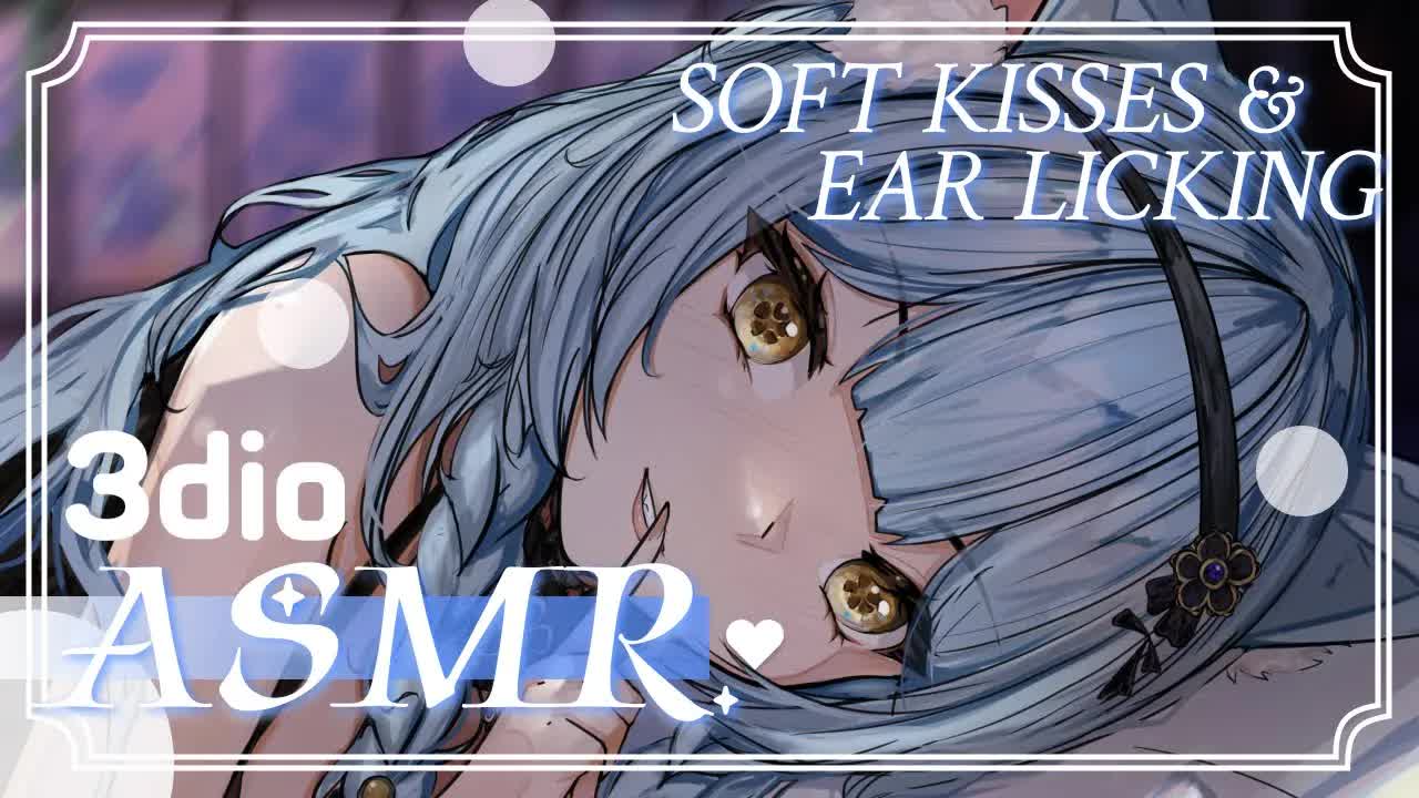 Soft kisses and ear licking ♥ ASMR