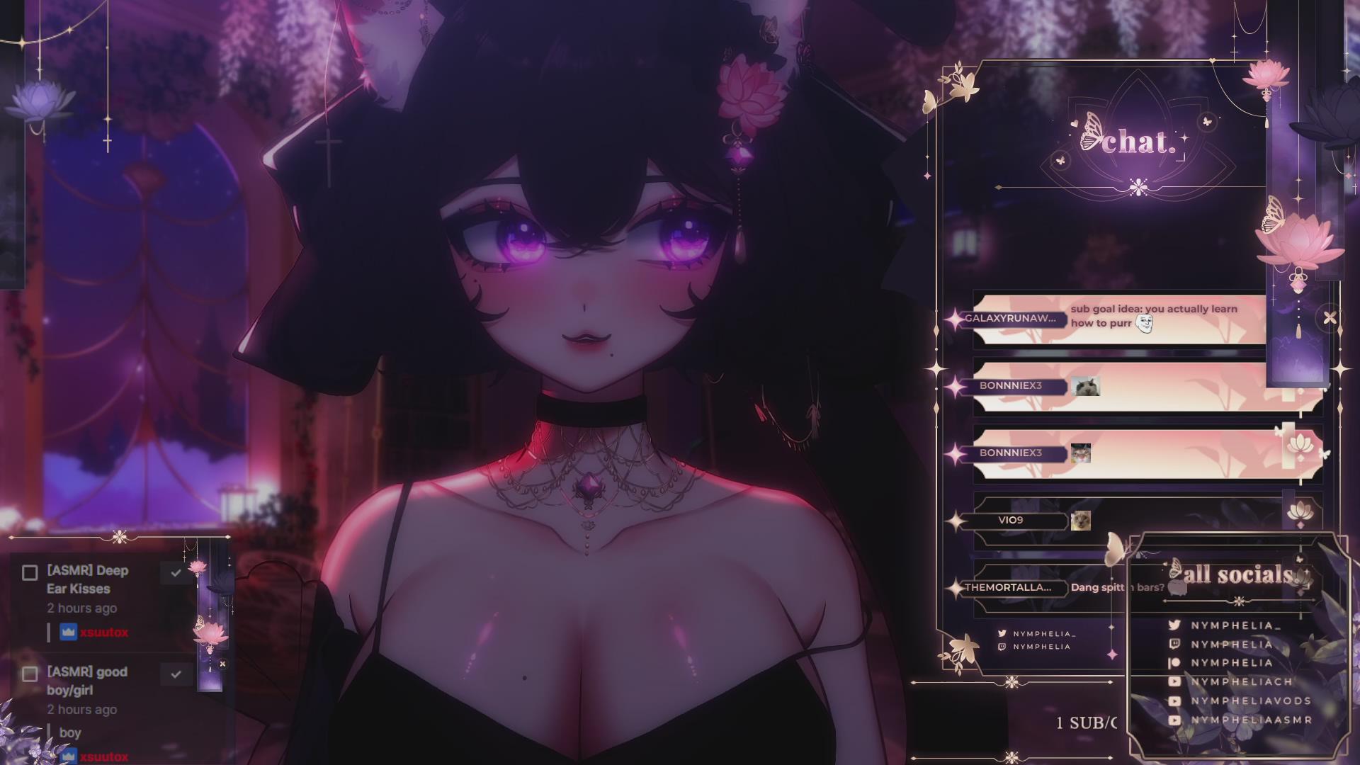 ♡live asmr♡ tummy asmr? :3 earlicking, kisses, heartbeats and more~ !discord !merchdrop !valentine