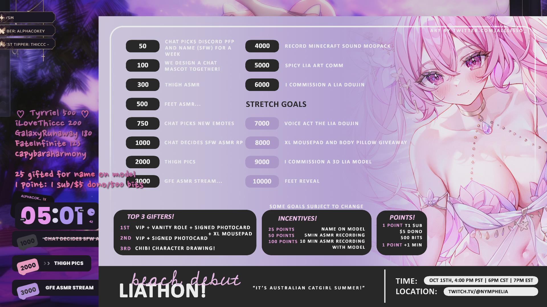 ♡LIVE 3DIO ASMR♡ LIATHON DAY 6 ♡ soft and intense kisses, earlicking and more ♡ !liathon !merchdrop !valentine
