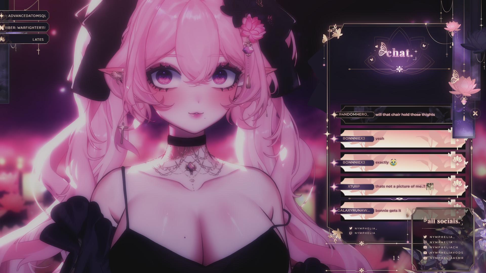 ♡LIVE ASMR♡ aussie catnymph earlicking, kisses, ear rubbies & more! ♡ !discord !merchdrop !valentine