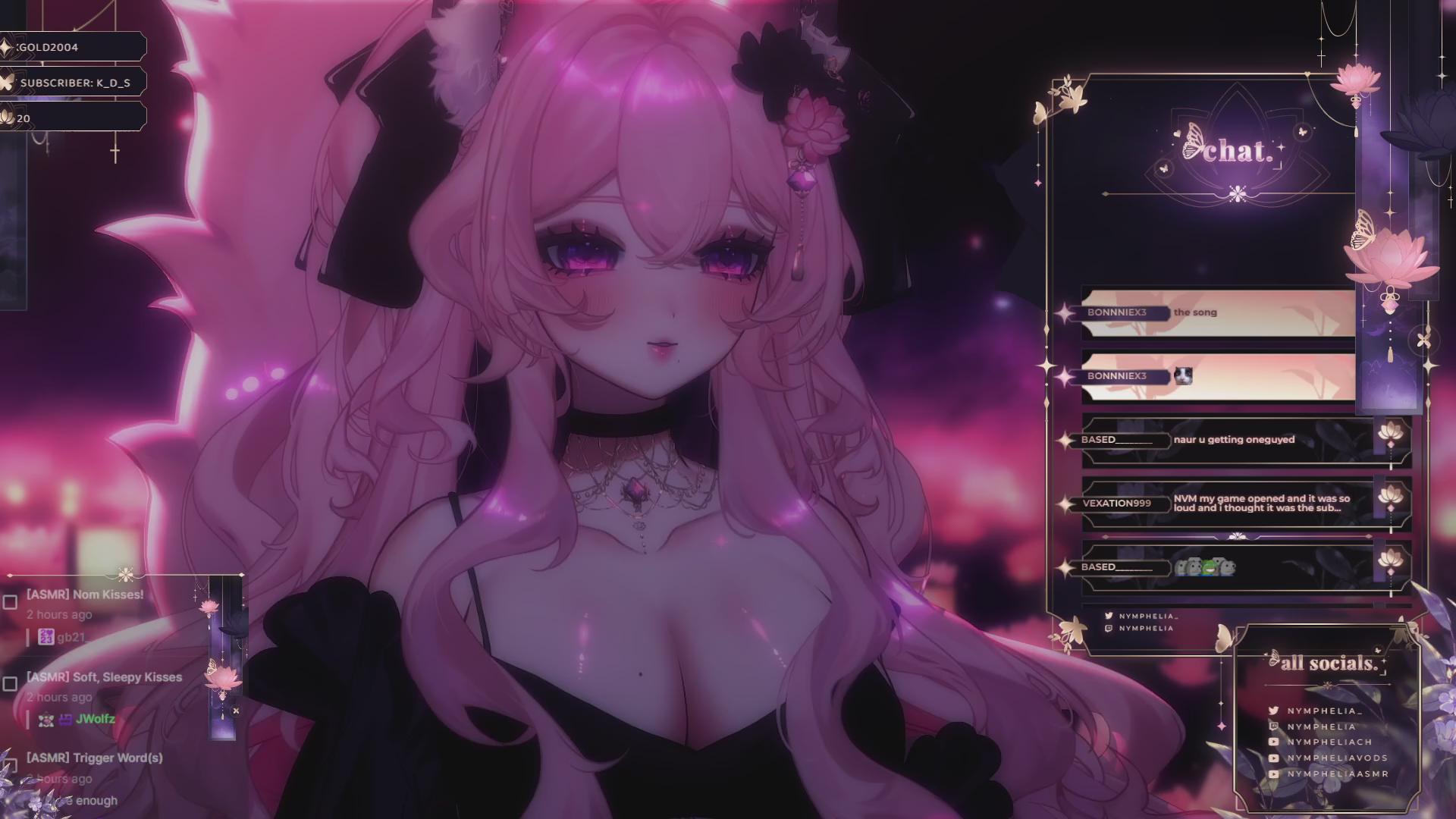 ♡LIVE ASMR♡ aussie catnymph kisses, earlicks, heartbeats & more ♡ !discord !links !merchdrop !valentine