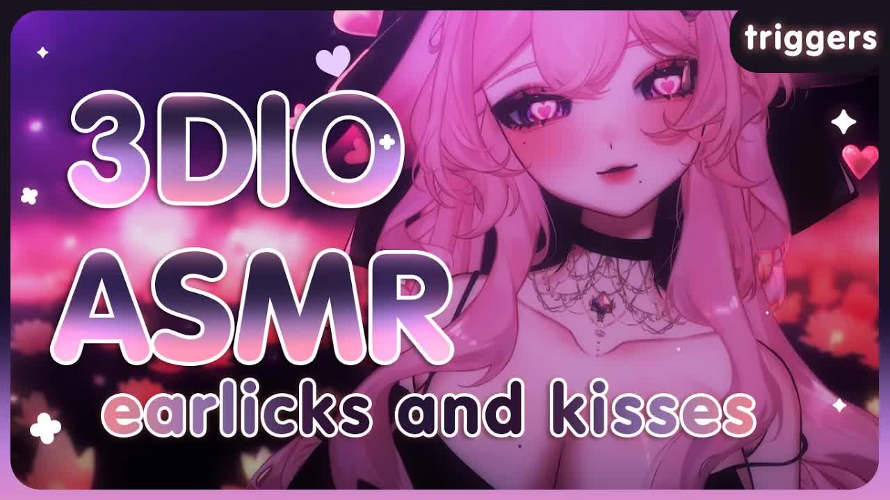 [3DIO ASMR] Let mommy kiss you~ ♥ Earlicks, kisses, deep breathing & more [no talking]