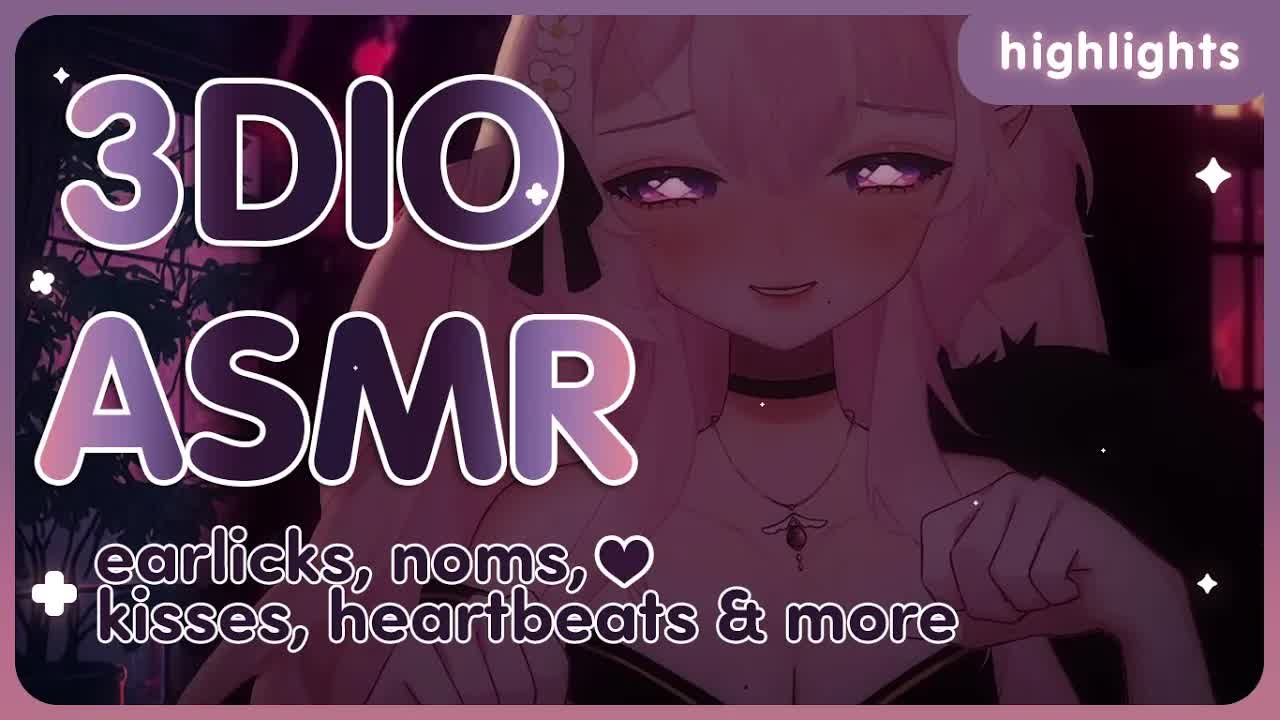 [3DIO ASMR] deep and tingly earlicks, kisses, tummy noises and heartbeats ♥ [STREAM HIGHLIGHTS]