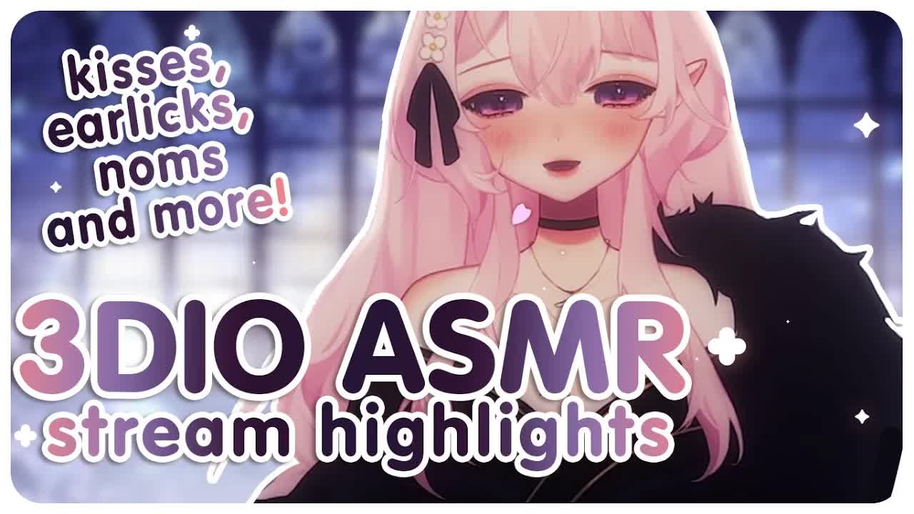 [3DIO ASMR] cute nymph gives you earlicks, heartbeats, noms, scritches and more ♥[STREAM HIGHLIGHTS]