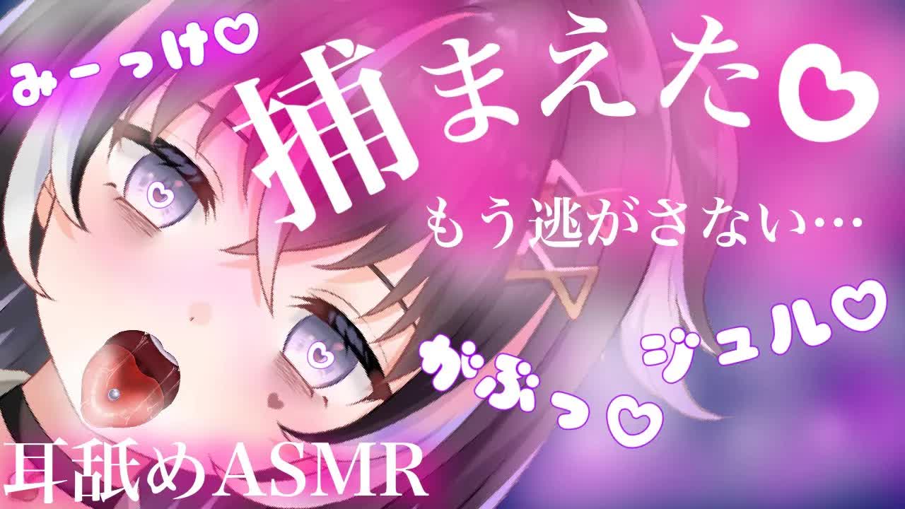 【耳舐めASMR】捕まえた♡もう絶対キミを逃さないよ…？【新人Vtuber】