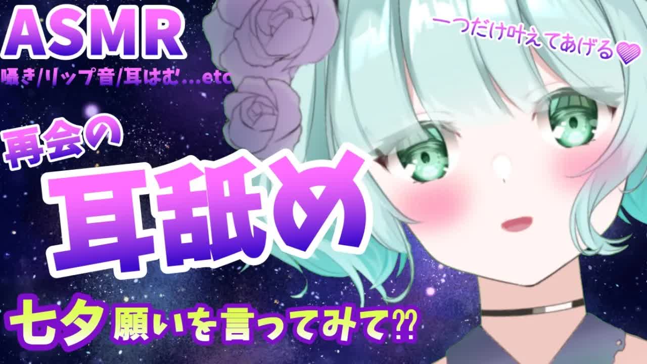 【ASMR耳舐め】再会の夜♥にゃんにゃん【新人Vtuber】earlicking and more....💜