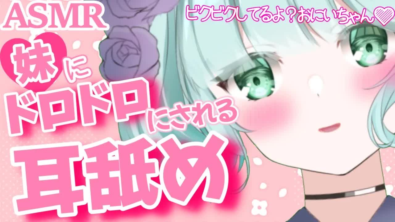 【ASMR耳舐め】お兄ちゃん...ドロドロにしてあげる♥【新人Vtuber】earlicking and more....by sister ruru💜