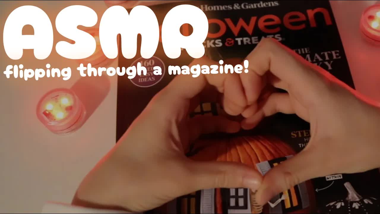 [ASMR] Halloween Magazine 🎃 Soft spoken, page flipping, tapping 👻